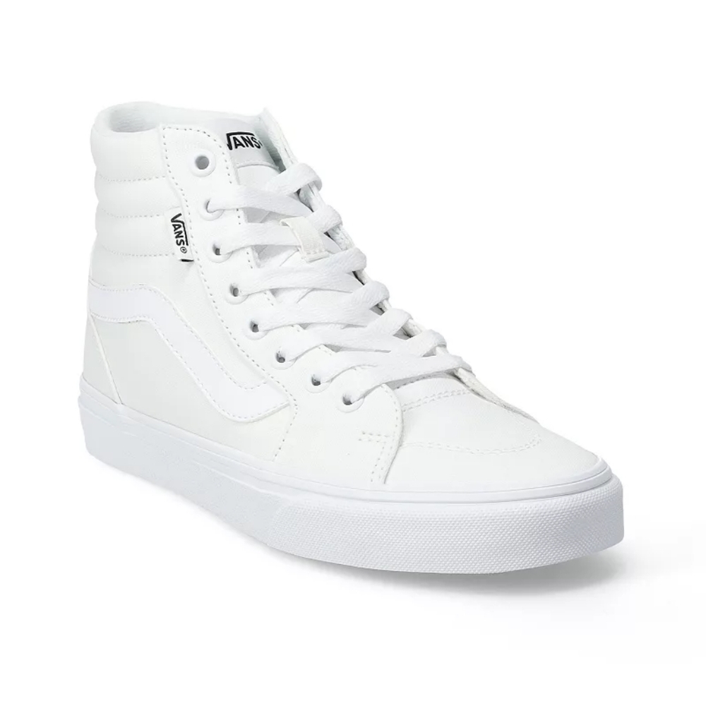 NIB Vans Womens True White Sk8-Hi Hightop Skate Shoes Womens 9.5 Mens 8.0
